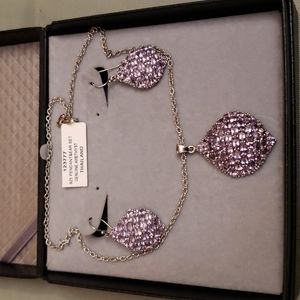 925 Pendant and Earing Set Genuine Amethyst